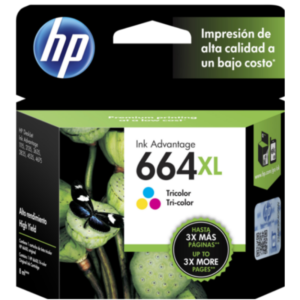 HP CARTUCHO #664XL (F6V30AL) TRICOLOR 1115/2135/3635/3775/3835/4675
