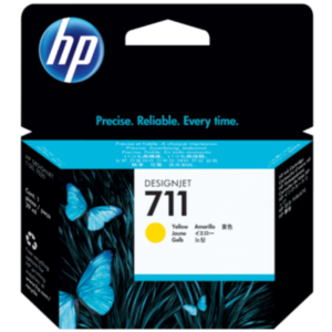 HP CARTUCHO #711 (CZ132A) YELLOW T120/T520/T130/T530