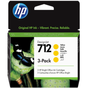 HP CARTUCHO #712 X 3 UNDS (3ED79A) YELLOW T250/T650