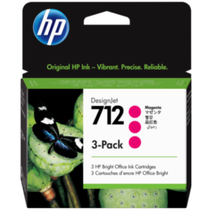 HP CARTUCHO #712 X 3 UNDS (3ED78A) MAGENTA T250/T650