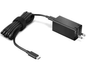 LENOVO ADAPTADOR USB-C GAN (nitrurio de Galio) DE 65W CABLE 1.8 Mts Voltajes Ajustables (5,9,12,15,20V )