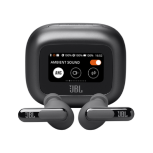 JBL Live Beam 3 Black Auriculares Táctil + Micrófono Bluetooth 5.3 Bateria 48 Horas Con Estuche de Carga Hi-Res Cancelación de Ruido Pantalla Táctil 3.68 cm JBLLIVEBEAM3BLKAM