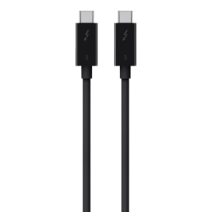 BELKIN Thunderbolt Cable USB-C a USB-C Permite suministro de energía y datos a dispositivos USB-C Thunderbolt 3 4K Ultra HD 60W
